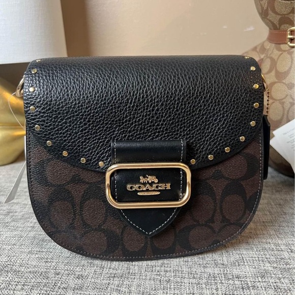 Coach Handbags - $199 Coach  Morgan Saddle Bag In Colorblock Signature Canvas